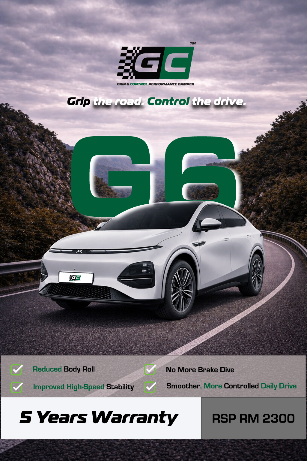 GC - XPENG G6 Nitrogen Hydraulic Damping Stabilizer Bar