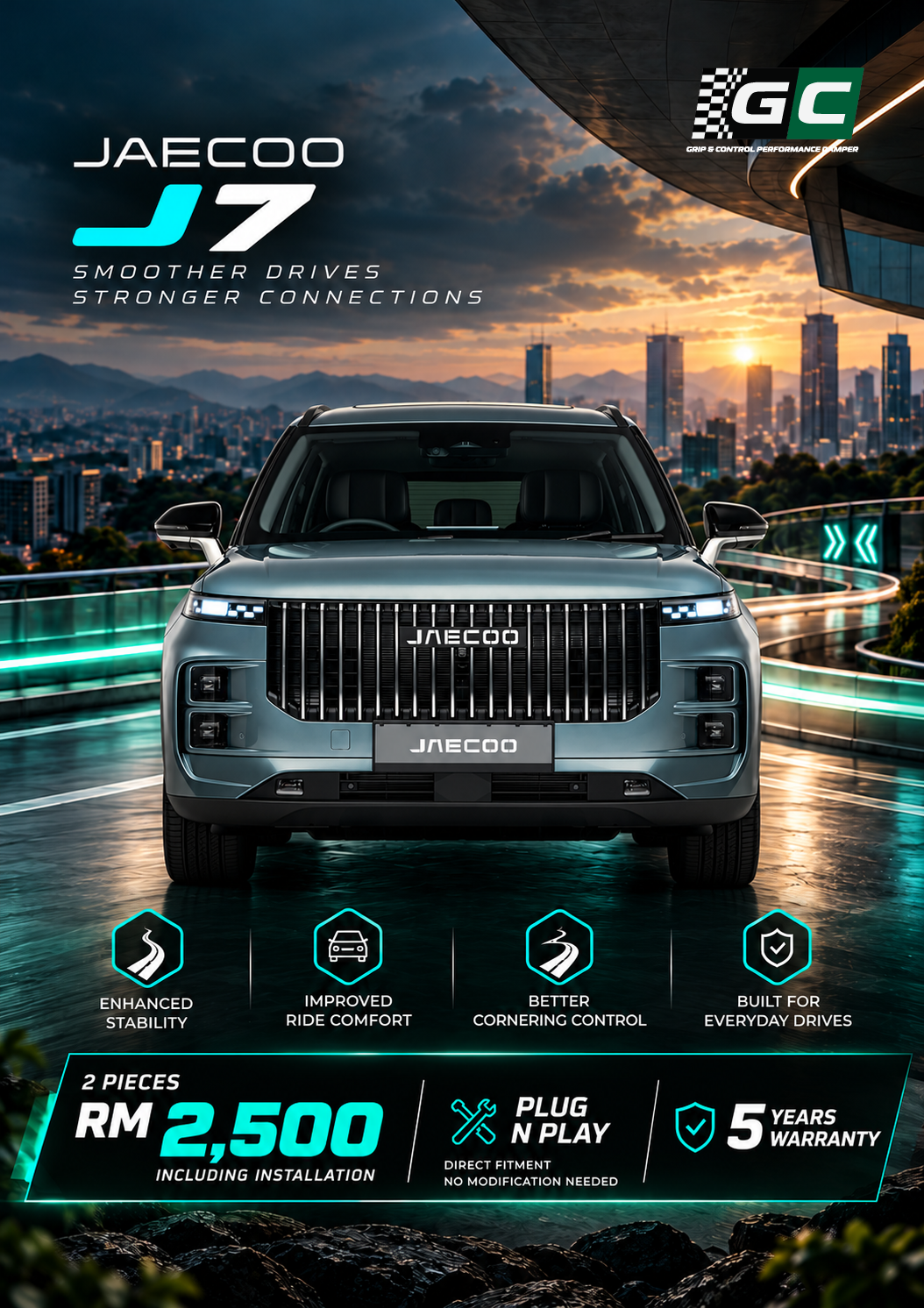 GC - Jaecoo J7 Nitrogen Hydraulic Damping Stabilizer Bar