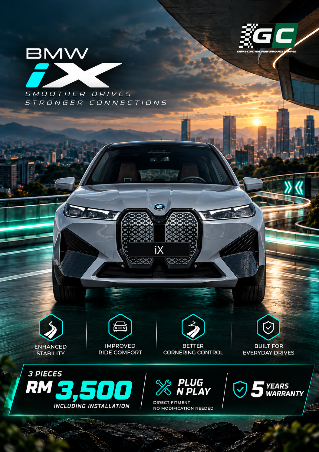 GC - BMW iX Nitrogen Hydraulic Damping Stabilizer Bar
