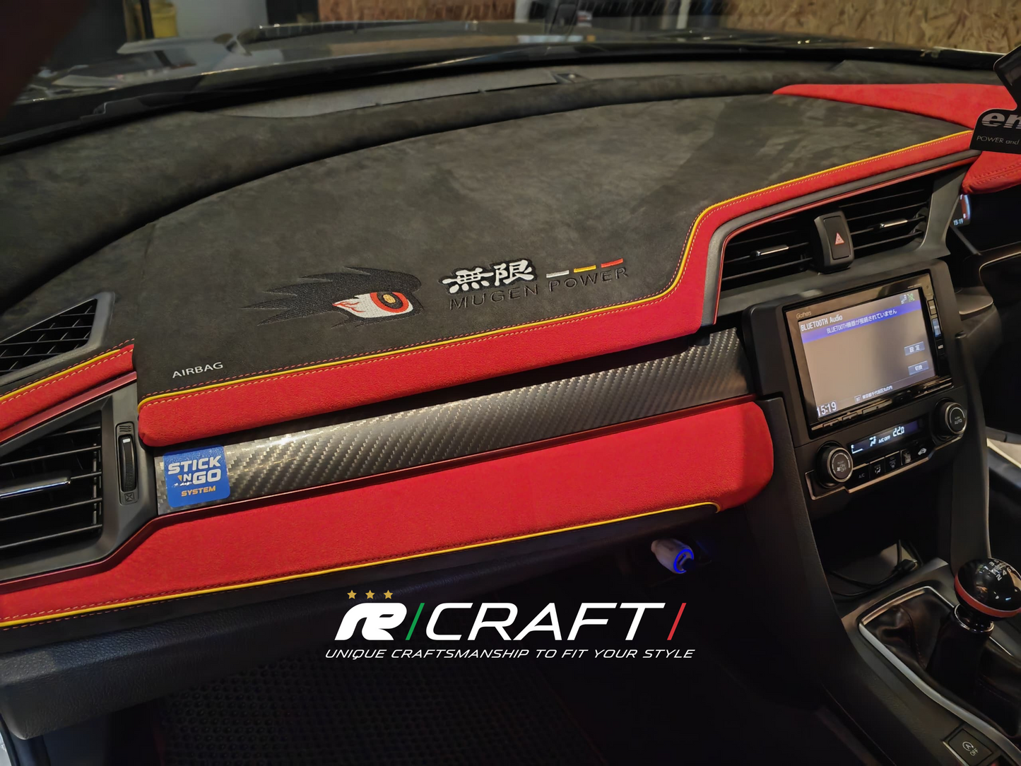 re/craft/ Mugen Edition Alcantara Top Dashboard - Honda Civic FK8