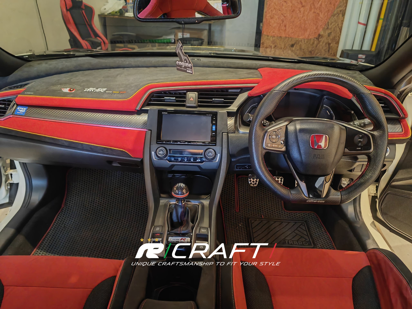 re/craft/ Mugen Edition Alcantara Top Dashboard - Honda Civic FK8