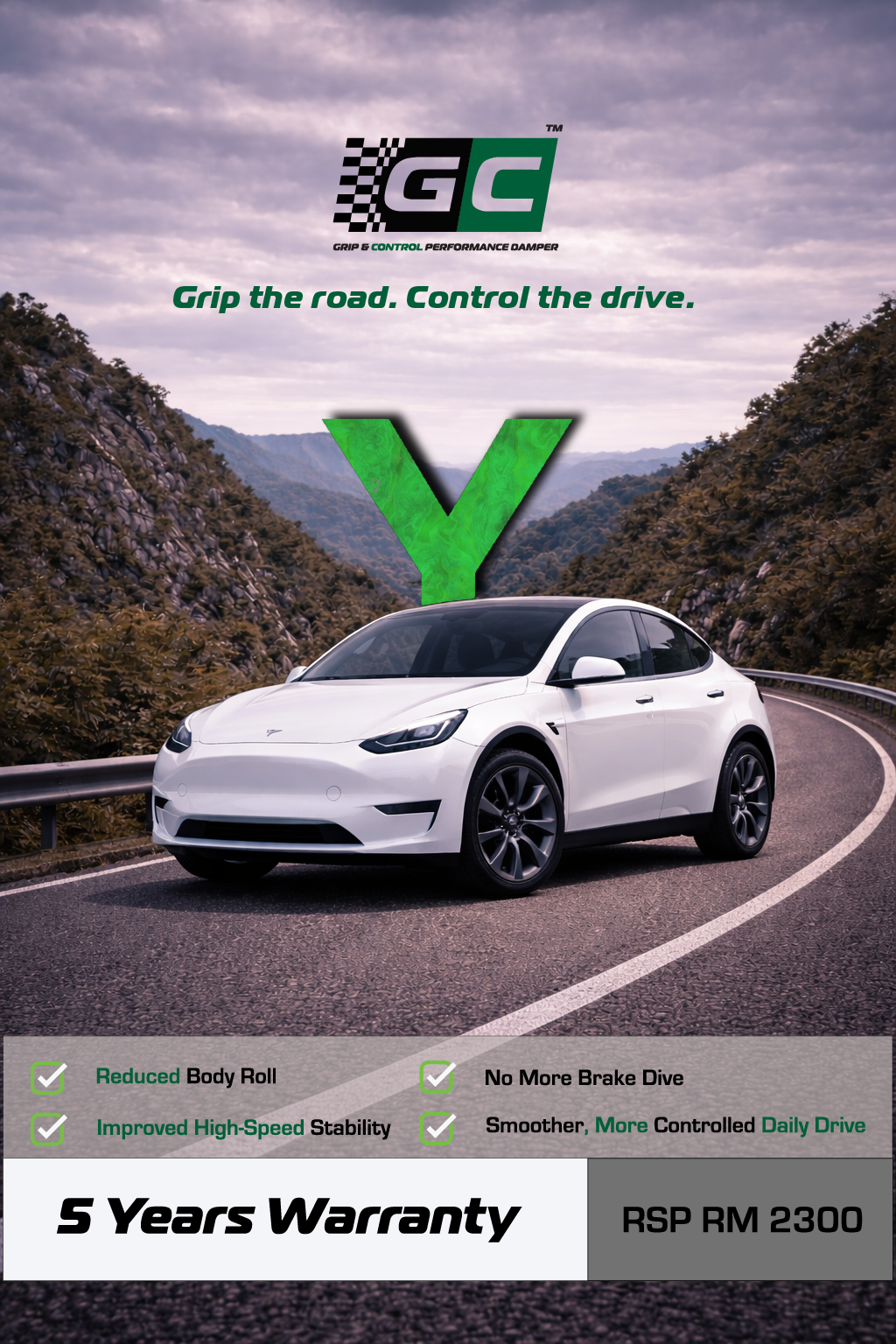 GC - Tesla Model Y Nitrogen Hydraulic Damping Stabilizer Bar
