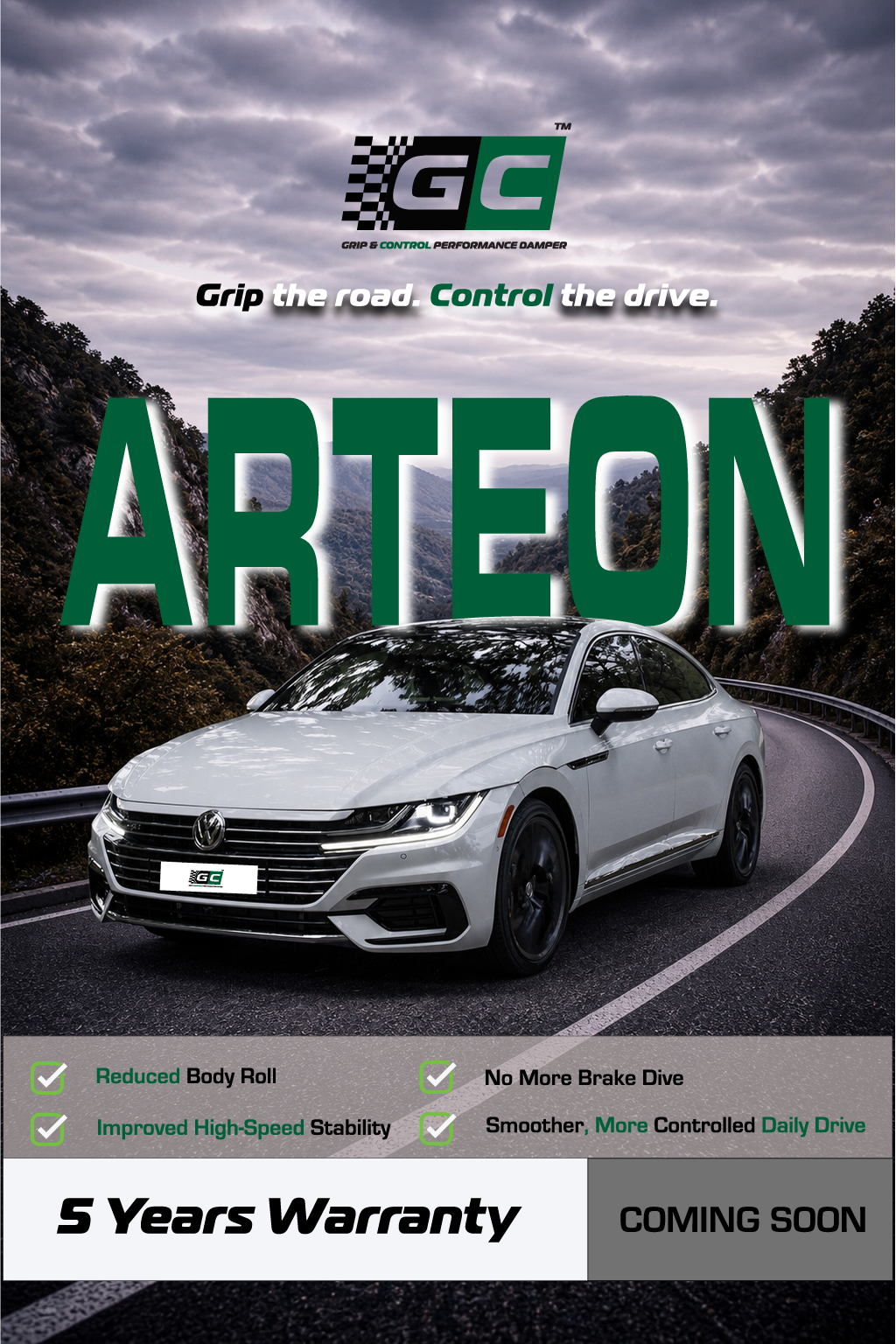 GC - Volkswagen Arteon Nitrogen Hydraulic Damping Stabilizer Bar