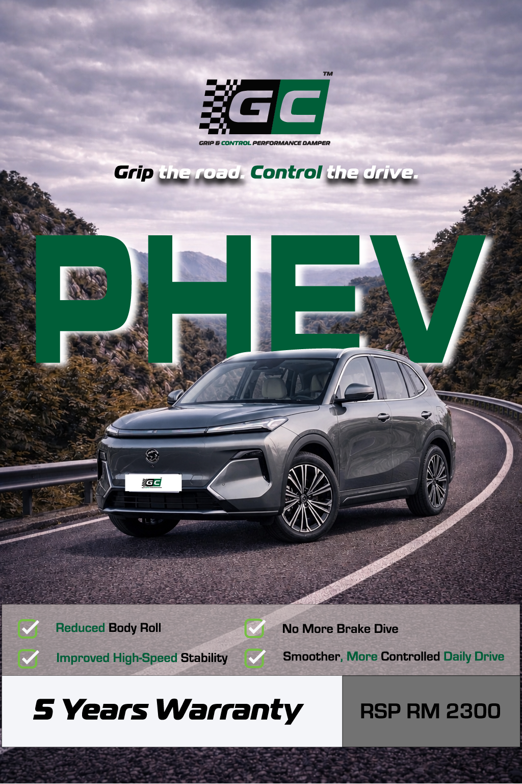 GC - Proton e.MAS 7 PHEV Nitrogen Hydraulic Damping Stabilizer Bar