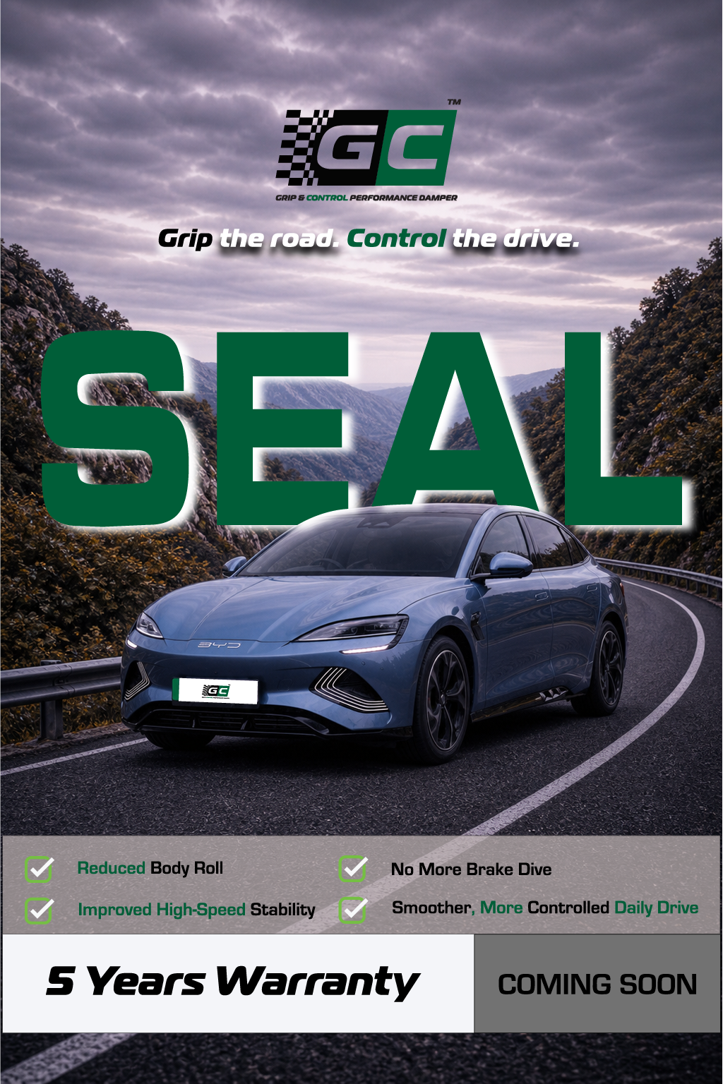 GC - BYD Seal Nitrogen Hydraulic Damping Stabilizer Bar