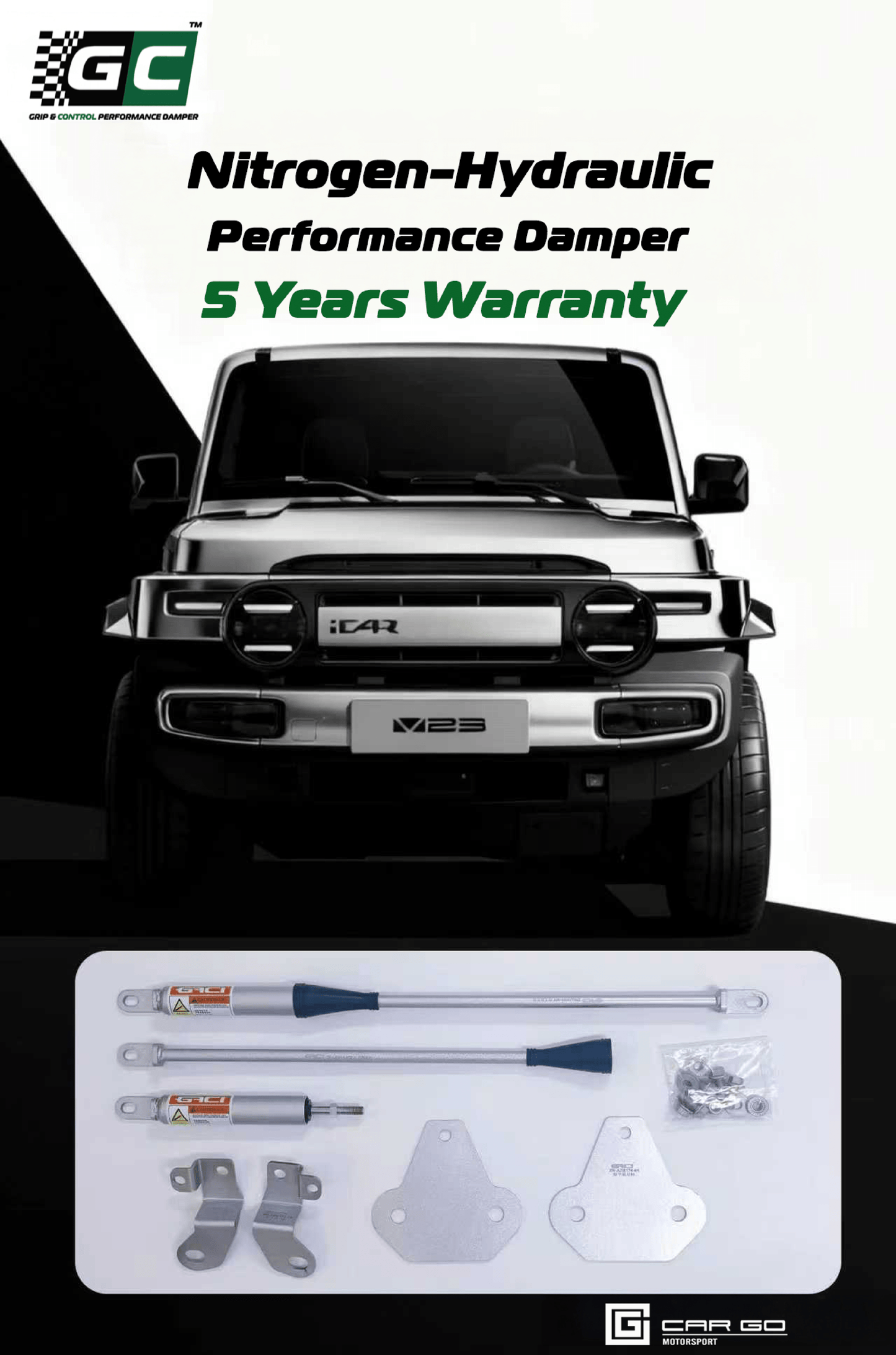 GC - iCAUR V23 Nitrogen Hydraulic Damping Stabilizer Bar