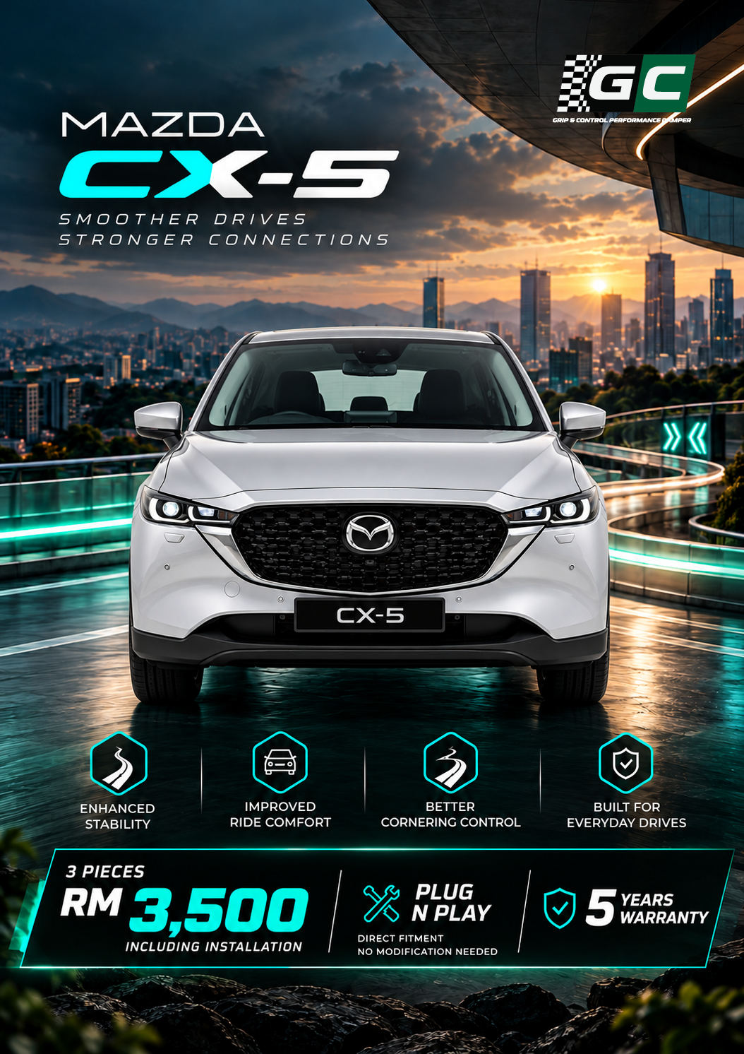 GC - Mazda CX5 Nitrogen Hydraulic Damping Stabilizer Bar