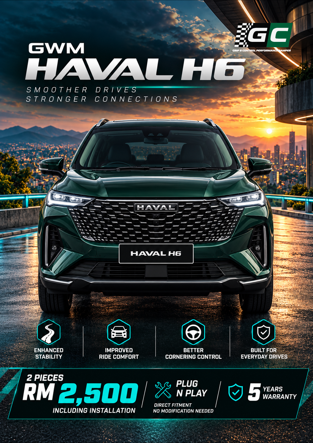 GC - GWM Haval H6 Nitrogen Hydraulic Damping Stabilizer Bar