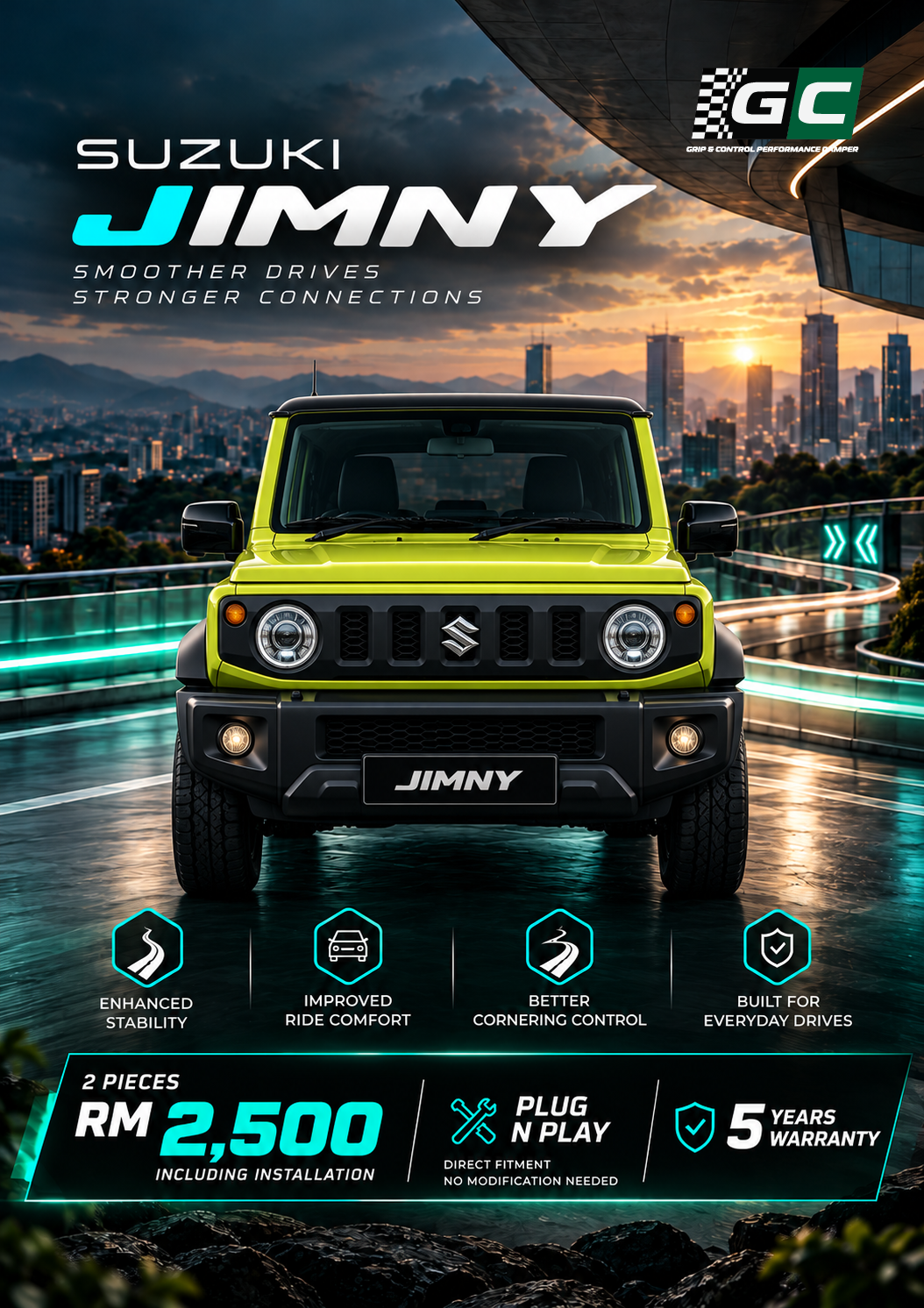 GC - Suzuki Jimny Nitrogen Hydraulic Damping Stabilizer Bar